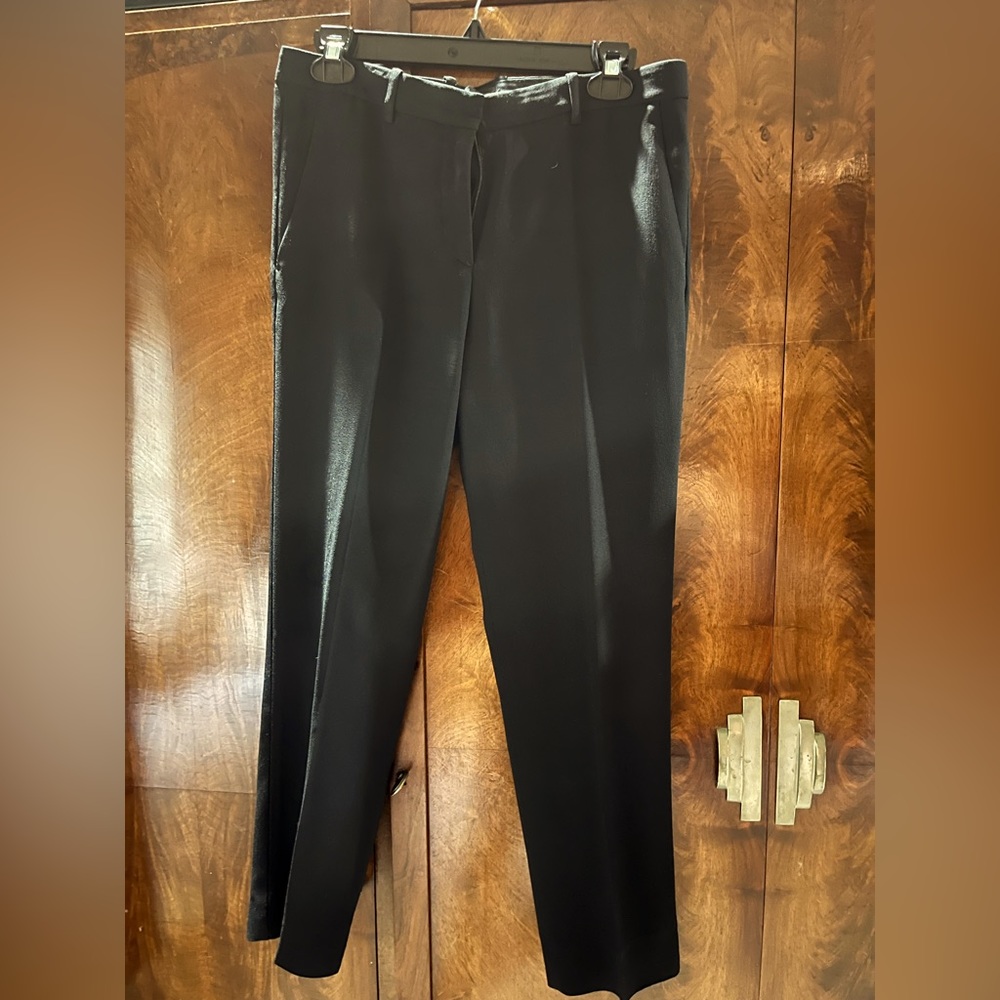 Theory size 4 black pant straight leg